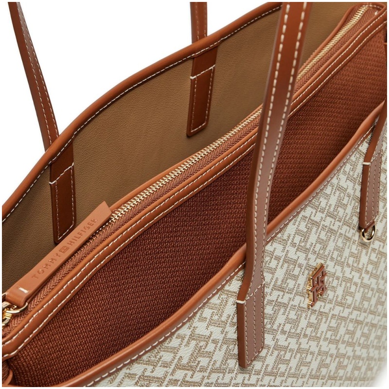 TOMMY HILFIGER Monoplay leather tote